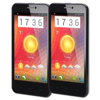 CUBOT GT99 Smartphone Mobile 3G Dual SIM Unlocked 4.5 inch Quad Core Android Color Black (pack of 2): Cell Phones & Accessories