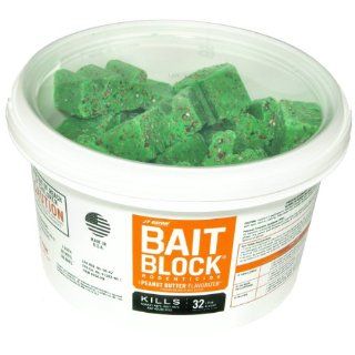 JT Eaton 704 PN Bait Block Rodenticide Anticoagulant Bait, Peanut Butter Flavor, For Mice and Rats (Pail of 32): Science Lab Cleaning Supplies: Industrial & Scientific