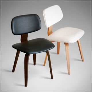Gus Modern Thompson Chair Thompson Chair Upholstery: White, Finish: Walnut