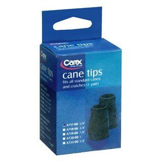 CANE TIP 5/8" BLACK A717 1EA CAREX HEALTHCARE: Health & Personal Care