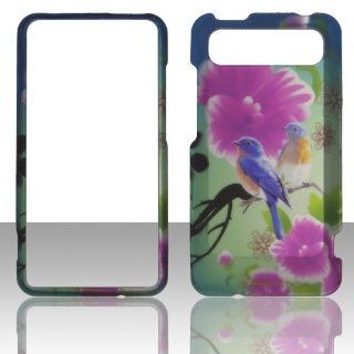 2D Twin Birds HTC Vivid / Holiday LTE 4G Raider 4G X710e AT&T Case Cover Hard Phone Case Snap on Cover Rubberized Touch Faceplates: Cell Phones & Accessories