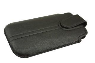 Black Holster iPhone 4S Leather Case (Compatible with Apple iPhone 4S, iPhone 4): Cell Phones & Accessories