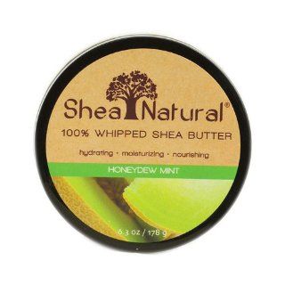 Shea Natural Whipped Shea Butter Honeydew Mint   6.3 oz : Body Butters : Beauty