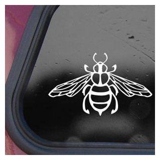 Egyptian Bee Symbol Pharaoh White Decal Sticker Die cut White Decal Sticker: Automotive