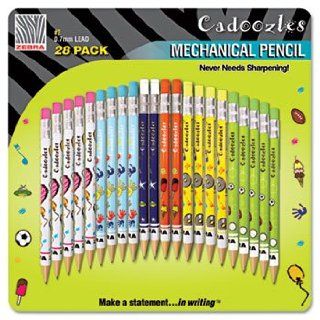 Cadoozles Mechanical Pencil, Assorted Barrels, 0.7 mm, 28 per Pack : Office Products