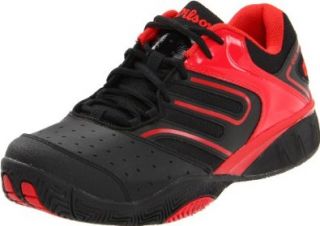 Wilson Men's Tour Construkt Tennis Shoe, Black/Red, 14 M US: Shoes