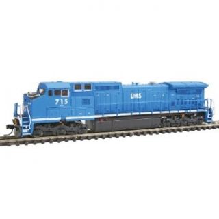 Atlas Master&#8482 N Scale Diesel GE Dash 8 40CW   Standard DC Locomotive Management Services LMS #715 (blue): Toys & Games