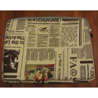 13 inch Newspaper Pattern Notebook Laptop Sleeve Bag Carrying Pouch Case for most of Apple Macbook, Acer, ASUS, Dell, HP, Sony Computers & Accessories