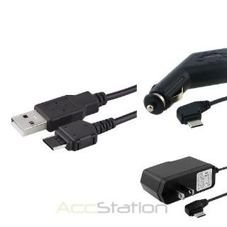Car+AC Charger+USB FOR SAMSUNG CELL PHONE SGH A717: Cell Phones & Accessories