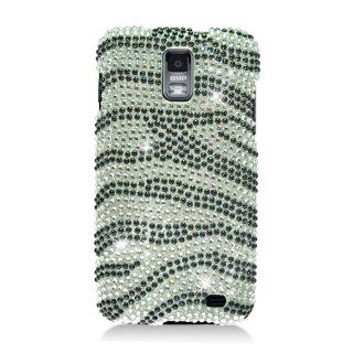 For Samsung Galaxy S Ii Skyrocket S2 I727 Accessory   Zebra Bling Hard Case Protector Cover + Free Lf Stylus Pen: Cell Phones & Accessories