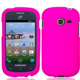 for Samsung Galaxy Discover SGH S730g (TracFone Straight Talk Net 10)   Pretty Pink Rubberized Hard Case Protective Snap On Cover + SportDroid Transparent/Clear Decal: Cell Phones & Accessories