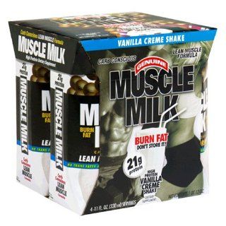 CytoSport Muscle Milk Ready to Drink Shake, Vanilla Creme, 11 Ounce Boxes in 4 Count Packages (Pack of 6): Health & Personal Care