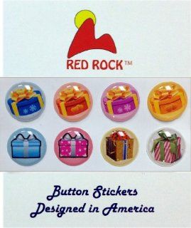 Cute Colorful Gift Boxes with Glitter 3D Semi circular 8 Pieces Bubble Home Button Stickers for iPhone 5 4/4s 3GS 3G, iPad 2, iPad Mini, iTouch: Toys & Games