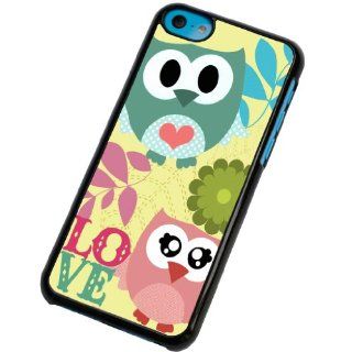 iphone 5C whimsical love owls Fashion Trend Design Case/Back cover Metal and Hard Plastic Case Cell Phones & Accessories