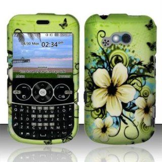 Rubberized Hawaiian Flowers Design for LG LG 900g: Cell Phones & Accessories