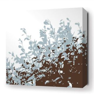Inhabit Botanicals Foliage Stretched Graphic Art on Canvas in Aqua FOLAQ Size
