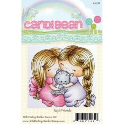 Candibean Unmounted Rubber Stamp 3.047 X2.8   Izzys Friends
