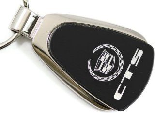 Cadillac CTS Black Teardrop Key Fob Authentic Logo Key Chain Key Ring Keychain Lanyard: Automotive