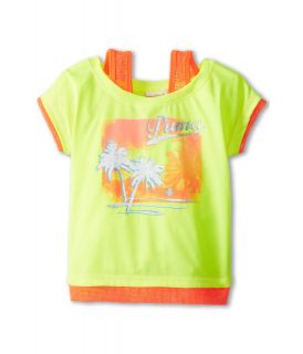 Puma Kids Tropical 2 Fer Tee Girls T Shirt (Yellow)