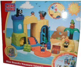 Mega Bloks Blue Beard's Treasure Island Toys & Games