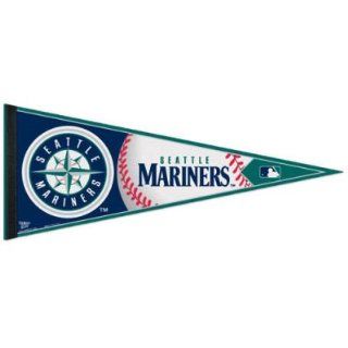 SEATTLE MARINERS OFFICIAL LOGO FELT PENNANT : Sports Related Pennants : Sports & Outdoors