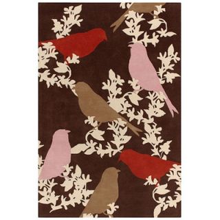 Thomas Paul Tufted Pile Chocolate/Persimmon Goldfinch Rug GoldfinchChocPer Ru