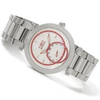 Invicta Women's Elegant Angel Swiss Quartz Mother of Pearl Dial Watch: Watches