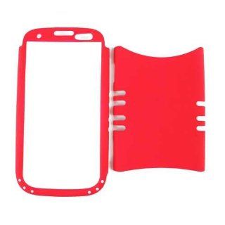 Cell Armor I747 RSNAP A006 FRE Rocker Series Snap On Case for Samsung Galaxy S3   Retail Packaging   Fluorescent Red: Cell Phones & Accessories