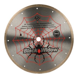 QEP Black Widow Blade — 10in., Model# 6-1008BW  Diamond Blades