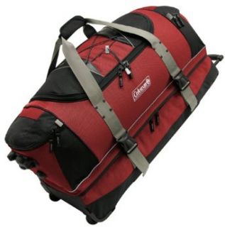 Coleman  Excursion I Drop Bottom Rolling Duffel,Red,One Size: Clothing