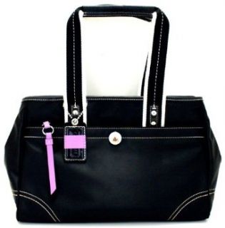 Coach Hamptons Large Black Nylon Tote Bag   11993: Tote Handbags: Clothing