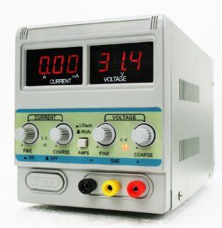 XtremePowerUS X305D Precision Variable Adjustable 30V 5A DC Power Supply: Home Improvement