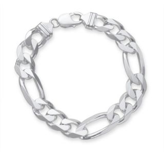 silver 8 0mm pave figaro chain bracelet orig $ 160 00 now $ 48 00 take