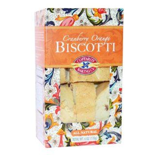Cranberry Orange Biscotti   Natural, Gourmet Italian Cookies   6 oz Box, by Coffaro's Baking Company (Pack of 4) : Grocery & Gourmet Food
