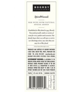 NV Boordy Spiced Wassail 750 mL: Wine