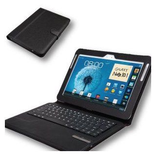 Removable Touchpad Mouse Bluetooth Keyboard Portfolio Case for Samsung Galaxy Note 10.1 N8000 N8010 N8013: Computers & Accessories