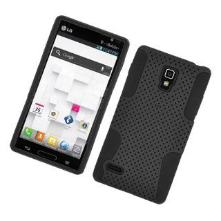 Bundle Accessory for T mobil Lg Optimus L9 P769 / P760   Hybrid Case Black TPU Black Net + Lf Stylus Pen + Lf Screen Wiper: Cell Phones & Accessories