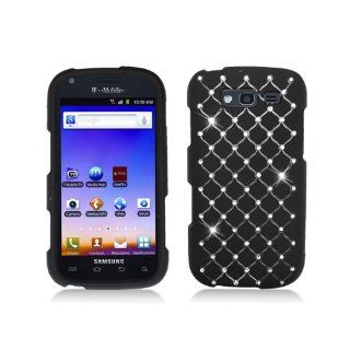 Black Bling Gem Jeweled Crystal Studded Cover Case for Samsung Galaxy S Blaze 4G SGH T769: Cell Phones & Accessories