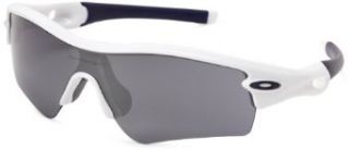 Oakley Radar 09 758 Iridium Sport Sunglasses,Polished White,55 mm: Oakley: Clothing