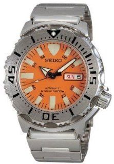 skx781k1 Seiko Orange Monster 200m Automatic Professional Diver Watch Stainless Steel Orange Dial Divers Watch: Seiko: Watches