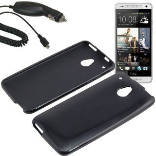EagleCell Inc. TPU Sleeve Gel Cover Skin Case for AT&T HTC One Mini + Car Charger Black Cell Phones & Accessories