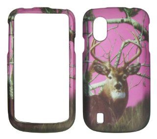 2D Pink Camo Buck Deer Realtree ZTE Concord V768 T Mobile Case Cover Phone Snap on Cover Case Protector Faceplates: Cell Phones & Accessories