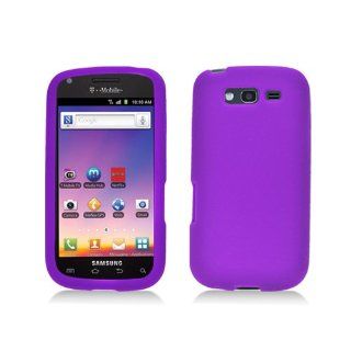 Purple Soft Silicone Gel Skin Cover Case for Samsung Galaxy S Blaze 4G SGH T769 Cell Phones & Accessories