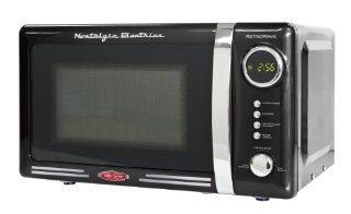 Nostalgia Electrics RMO770BLK Retro Series Countertop Microwave Oven: Kitchen & Dining