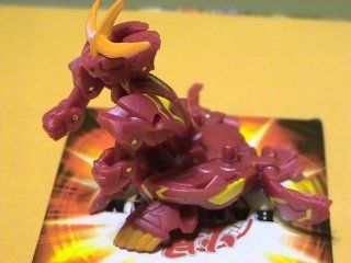 Bakugan B2 BakuTriad LOOSE Single Figure Pyrus Nova 12 Red Battalix Dragonoid 770 G: Toys & Games