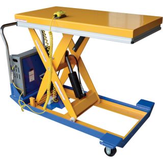 Vestil DC-Powered Scissor Cart — 1500-Lb. Capacity, Model# CART-24-15-DC  DC Powered Lift Tables   Carts