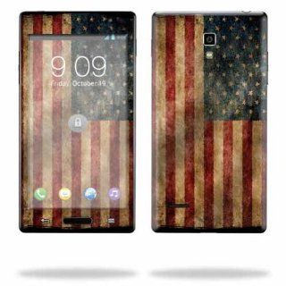 MightySkins Protective Skin Decal Cover for LG Optimus L9 P769 Cell Phone Sticker Skins Vintage Flag: Cell Phones & Accessories