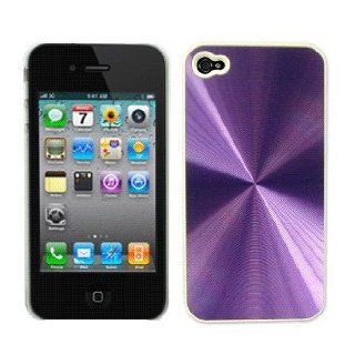 Purple Aluminum Hard Case / Cover / Shell for AT&T Apple iPhone 4 / 4G Cell Phones & Accessories