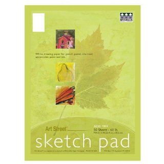 Art Street Artist Sketch Pad, 60#, 18"x12", White, 50/Pad RIV05001 : Drawing Pads And Books : Office Products