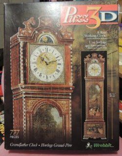 3D Grandfather Clock Puzzle 777pc: Toys & Games